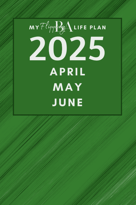 My Flipping BA Life Plan cover image: blurred line pattern with green shades