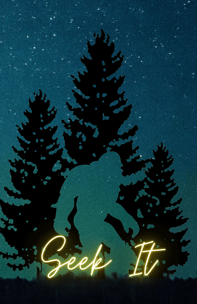 Book Cover: Seek It: Bigfoot Dot Grid Notebook Cover 2