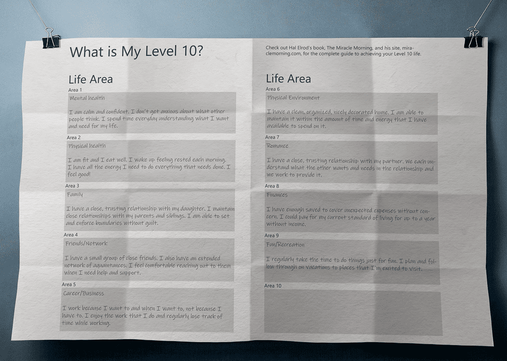 free level 10 life printable