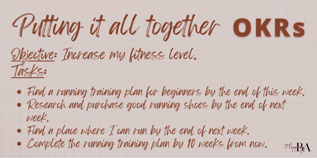 okr planning objective tasks example